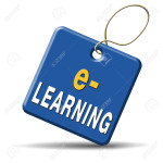 e-learning online internet learning in open school or university virtual education icon button or sign